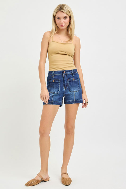 May High Rise Patch Pocket Shorts
