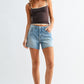 Miranda Mid Rise Stretch Short by Just Black Denim