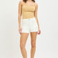 Riley High Rise Scalloped Eyelet Embroidered Pockets Shorts by Risen