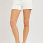 Riley High Rise Scalloped Eyelet Embroidered Pockets Shorts by Risen
