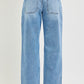 Carefree Elastic Band Slouchy Cropped Baggy Patch Pockets