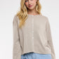 Moody Button-up Lightweight Sweater Cardigan