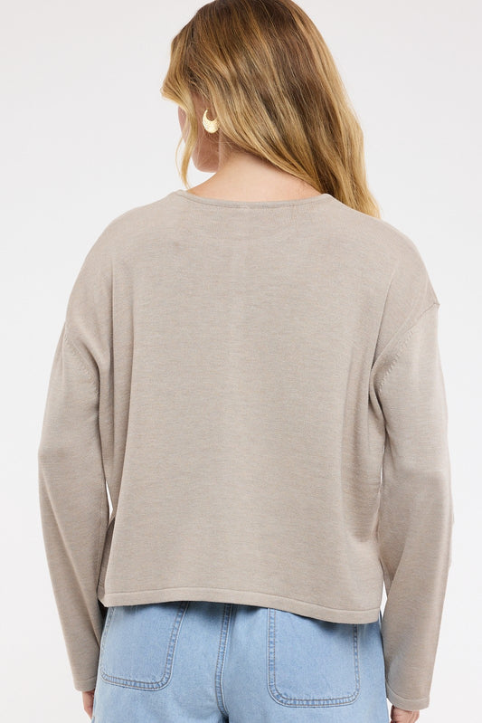 Moody Button-up Lightweight Sweater Cardigan