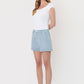 Striped High Rise Cuffed Striped A Line Shorts by Lovervet