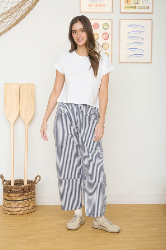 Brilliant Washed Short Sleeve Boxy Knit Top