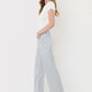 Loyalty High Rise Patch Pocket Crop Striped Wide Leg Jeans by Risen