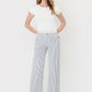 Loyalty High Rise Patch Pocket Crop Striped Wide Leg Jeans by Risen