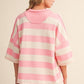 Montgomery Top Striped Half Zip Top And Shorts Set