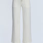 Demand High Rise Ecru Color Drawstring Baggy Wide Jeans