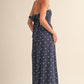 Poppy Polka Dot Tube Maxi Dress With Tie-back Detail