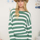 Nantucket Stripe Long Sleeve Cozy Knit Top