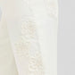 Spiral Slouchy Relaxed Floral Embroidered Bermuda Shorts
