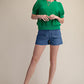 Glam Round Neck Puff Sleeve Pullover Top