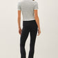 Mini Stripe Ribbed Ruffled Sweater Top