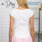Balance Washed Exposed Seam Henley Ribbed Knit Top