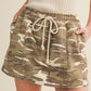 Bless Rope Drawstring Utility Twill Skort