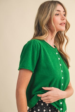 Townsand Short Sleeve Sweater Cardigan