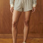 Civil Stripe Print Drawstring Dolphin Shorts