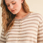 Properly Striped Sweater Cardigan