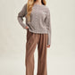 Wishlist Stripe Button Front Knit Top