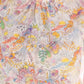 Carley Stripe Ruffle Detail Floral Embroidered Print Top
