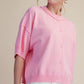 Everyday Cardigan Sweater Crew-neck Elbow-length Sleeves