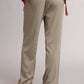 Fixed Striped Drawstring Knit Pants with Adjustable Drawstring