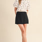 Chapter Polka Dot Ruffled Button Down Top