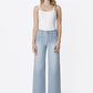 Olivia Stripe High Rise Patch Pocket Wide Hem Trouser by Flying Monkey - Vervet