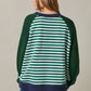 Tybee Stripe Pullover With Sweater Sleeves