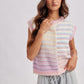 Bubblegum Rainbow Stripe Sweater Vest
