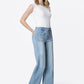 Smoother High Rise Patch Pocket Pintuck Wide Jeans