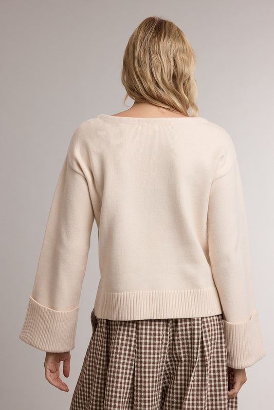 Spark Wide Sleeve Cuff Sweater