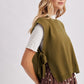 Gazelle Sleeveless Open Side Sweater Vest