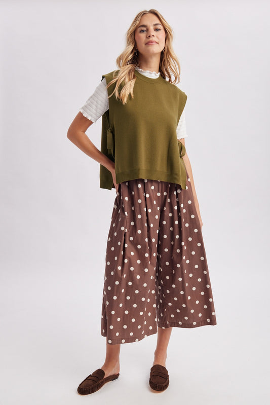 Gazelle Sleeveless Open Side Sweater Vest