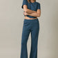 Clayton Mid Rise Wide Leg Stripe Pants