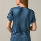 Clayton Tee Short Sleeve Round Neck Striped Baby Tee