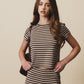 Clayton Tee Short Sleeve Round Neck Striped Baby Tee