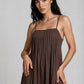 FashionPintuck Detail Spaghetti Strap Midi Sundress