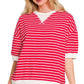 Comedy Striped Rib Banded Pullover