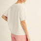 July American Flag Patched Casual Wash Top American Flag Patched Casual Wash Top  R7154