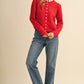Organic Marled Knit Sweater Cardigan