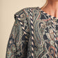 Paisley Quilted Jacket With Contrast Striped Binding