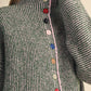 Reece Striped Sweater Cardigan With Colorful Buttons