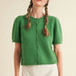 Reclaim Short Puff Sleeve Sweater Cardigan