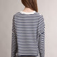 News Oversized Striped Relaxed Sweater