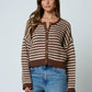 Crochet Knit Button Down Cardigan Sweater