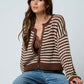 Crochet Knit Button Down Cardigan Sweater