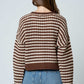 Crochet Knit Button Down Cardigan Sweater