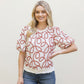 Bellingham Ribbed Stripe Top With Loop Embroidery